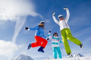 Ski, snow, sun and winter fun