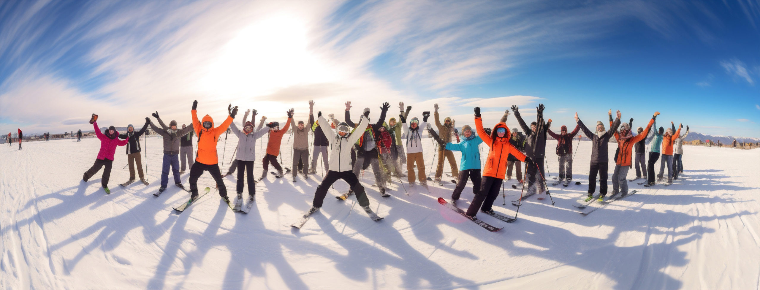 Cold lifestyle team vacation young group season snowboard fun people happiness skiing sky mountain extreme adult winter friendship snow travel smile sport